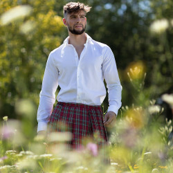 Skotstký kilt červený